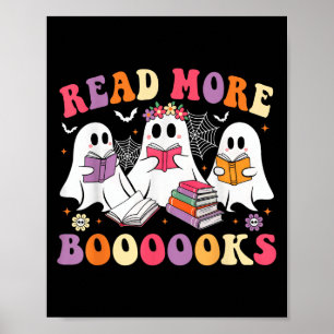 Read More Booooks Groovy Halloween Teacher Ghost B Poster