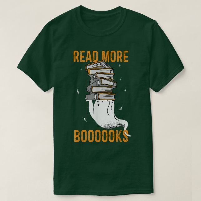 Read more boooooks Cute Ghost Read more boooooks H T-Shirt (Design Front)