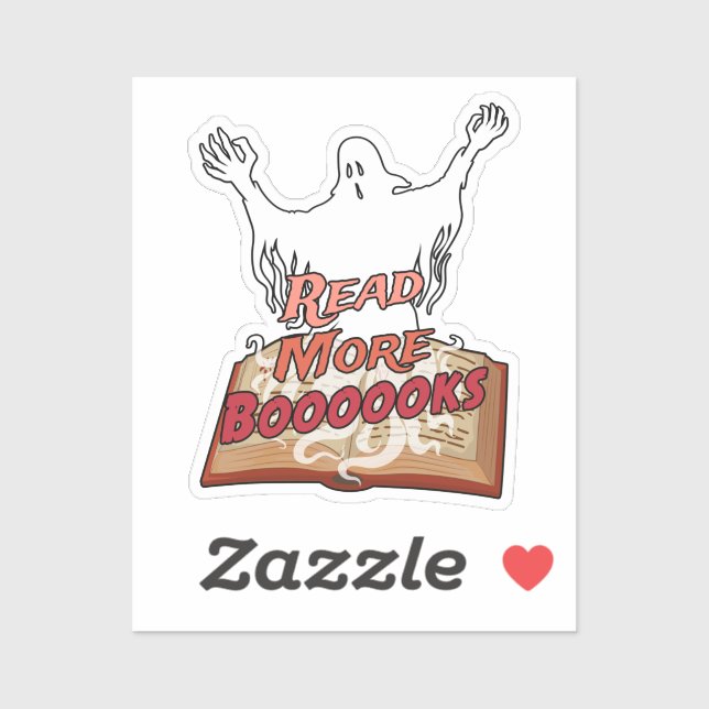 Read More Boooooks Ghost Book Halloween (Sheet)