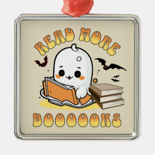 Read more boooooks metal ornament