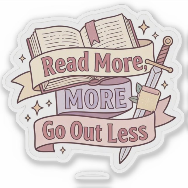 Read more go out less - Funny Cosy Reader (Front)