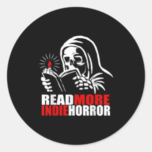 Read More Indie Horror Apparel  Classic Round Sticker