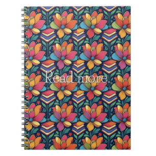 Read More with Flowers Notebook
