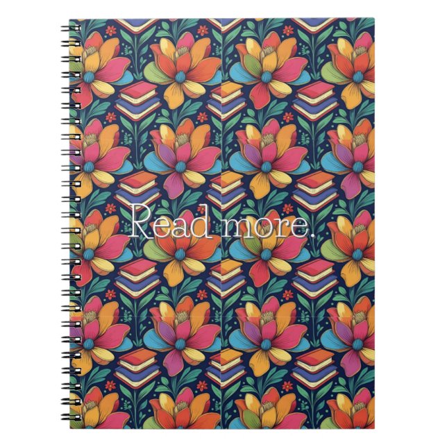 Read More with Flowers Notebook (Front)