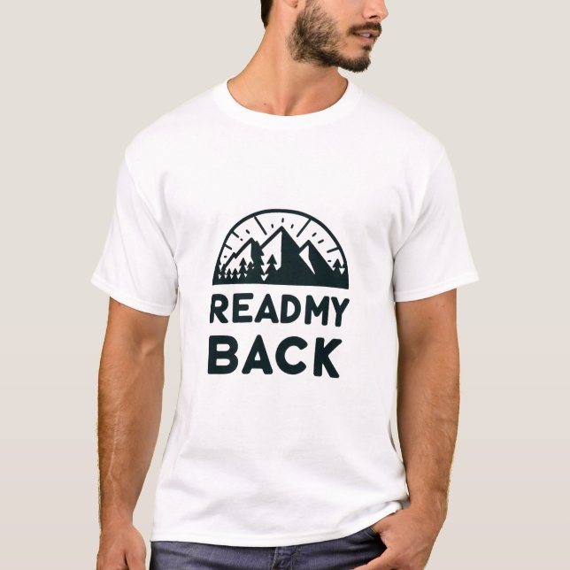Read My Back – Bold Mountain Adventure Tee (Front)