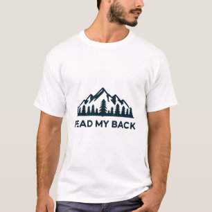 Read My Back – Minimalist Mountain & Forest Design T-Shirt