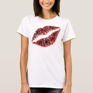 Read my lips lipstick mouth makeup artist cosmetic T-Shirt