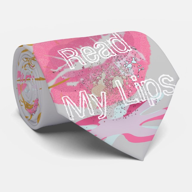 Read My Lips Tie (Rolled)