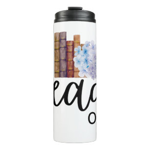 Read On (with Hydrangeas) Thermal Tumbler