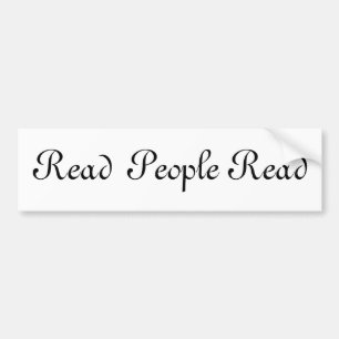 Read People Read Bumper Sticker