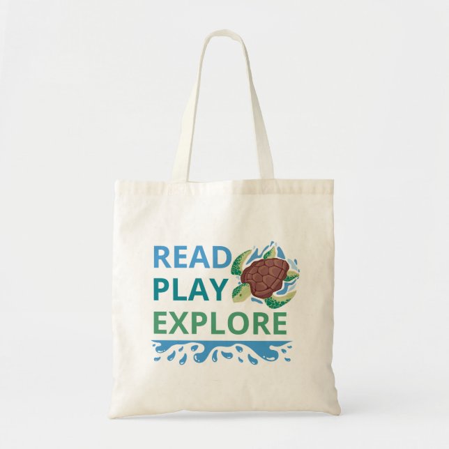 Read • Play • Explore Library Tote Bag for Kids |  (Front)