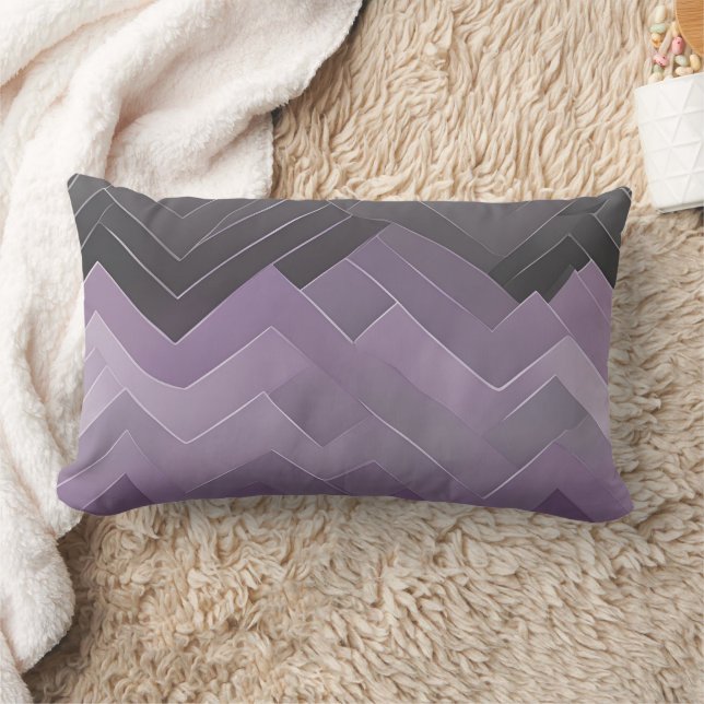 Read Purple AI art  Lumbar Cushion (Blanket)