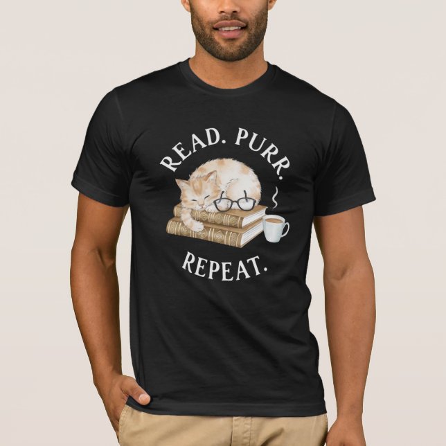 Read. Purr. Repeat. T-Shirt (Front)