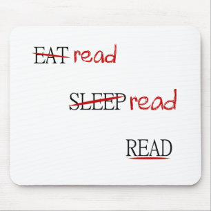 Read read read mouse pad