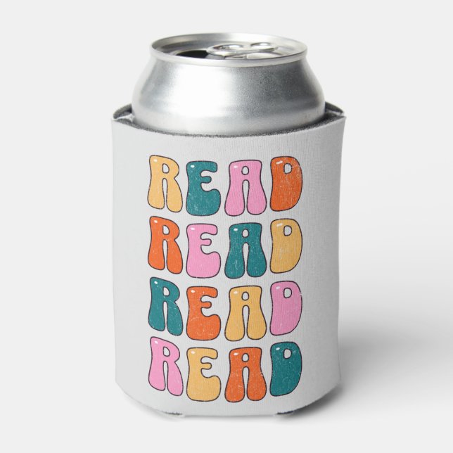 Read Read Read Read Can Cooler (Can Front)