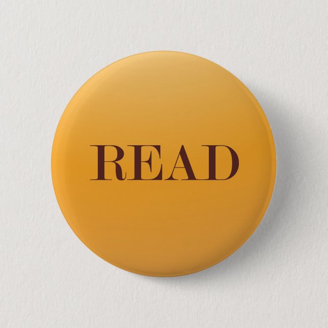 Read/Reader/Book Lover/Book Geek 6 Cm Round Badge (Front)