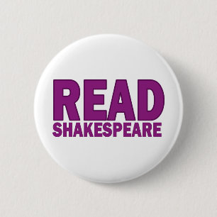 Read Shakespeare 6 Cm Round Badge