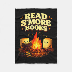 Read s'more books campfire reading funny book fleece blanket