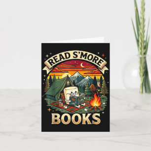 Read s'more books cute campfire _ reading book card