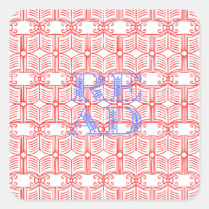 READ SQUARE STICKER
