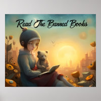 Read the Banned Books Girl and Bear Reading