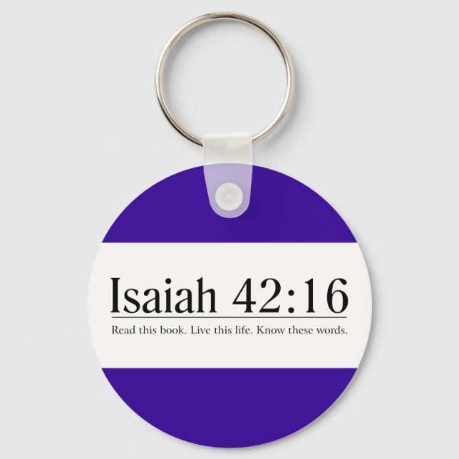 Read the Bible Isaiah 42:16 Key Ring (Front)