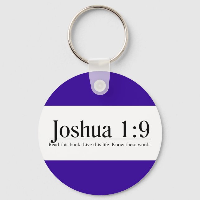 Read the Bible Joshua 1:9 Key Ring (Front)