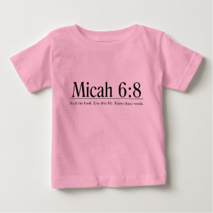 Read the Bible Micah 6:8 Baby T-Shirt