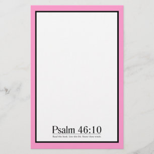 Read the Bible Psalm 46:10 Stationery
