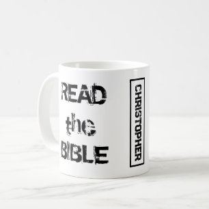 Read The Bible White & Black Coffee Mug
