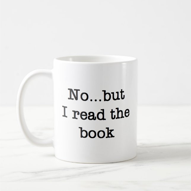 Read the book tile coffee mug (Left)