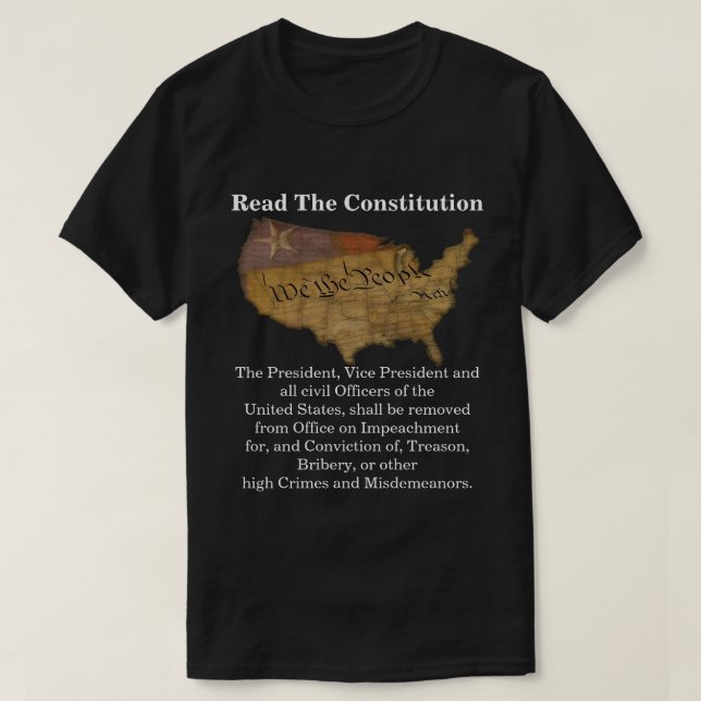 Read The Constitution T-Shirt (Design Front)