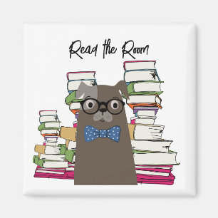 Read the room dog magnet