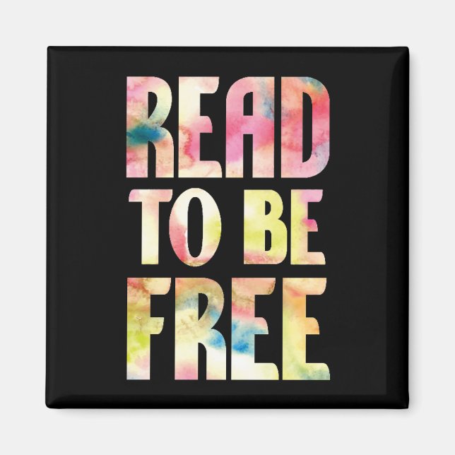 Read to be Free reading encouragement Magnet (Front)