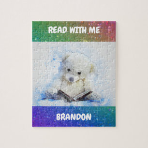 "READ WITH ME" RAINBOW PUZZLE PERSONALIZED