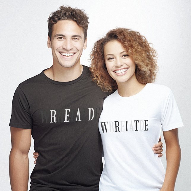 Read Write Minimalist Clever T-Shirt (Read Write Minimalist Clever T-Shirt)
