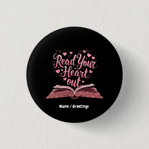 Read Your Heart Out A Book Lover's Haven  3 Cm Round Badge