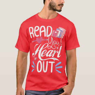 Read Your Heart Out Book Lover Reading Teacher Boo T-Shirt