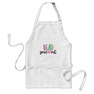 Read Your Heart Out Cute for Teacher Women Love Re Standard Apron