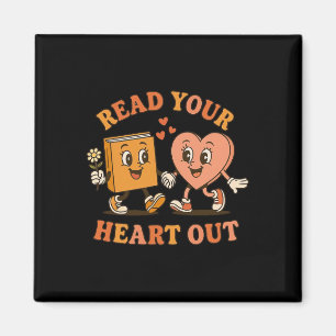 Read Your Heart Out Teacher Valentines Reading Boo Magnet