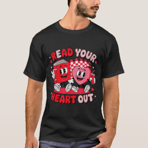 Read Your Heart Out Valentine's Day Retro Teacher  T-Shirt