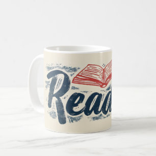 Reader Book Slogan Coffee Mug