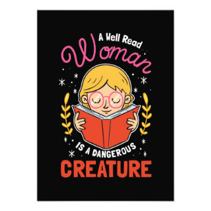 Reader Gift A Well Read Woman Photo Print
