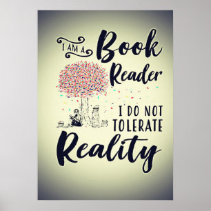 Reader Gift I Am A Book Reader Poster