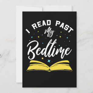 Reader Gift I Read Past My Bedtime And Books Invitation