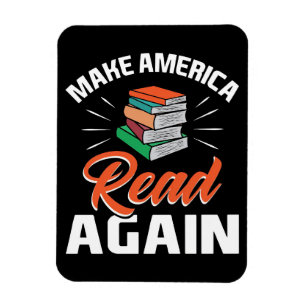 Reader Gift Make America Read Again Magnet