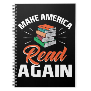 Reader Gift Make America Read Again Notebook