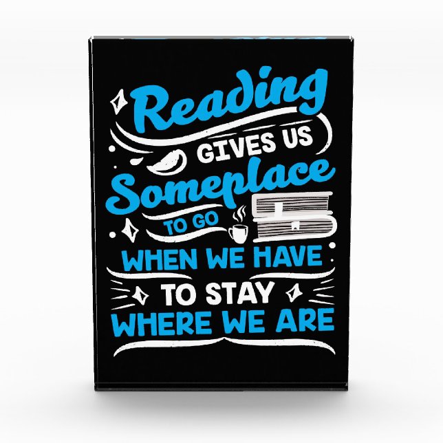 Reader Gift Reading Gives Us Someplace Photo Block (Front)