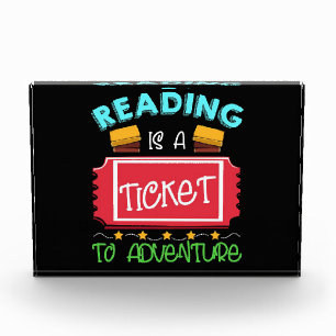 Reader Gift Reading Is A Ticket To Adventure Photo Block