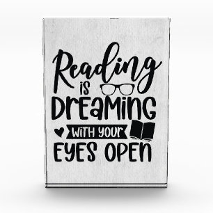 Reader Gift Reading Is Dreaming Photo Block
